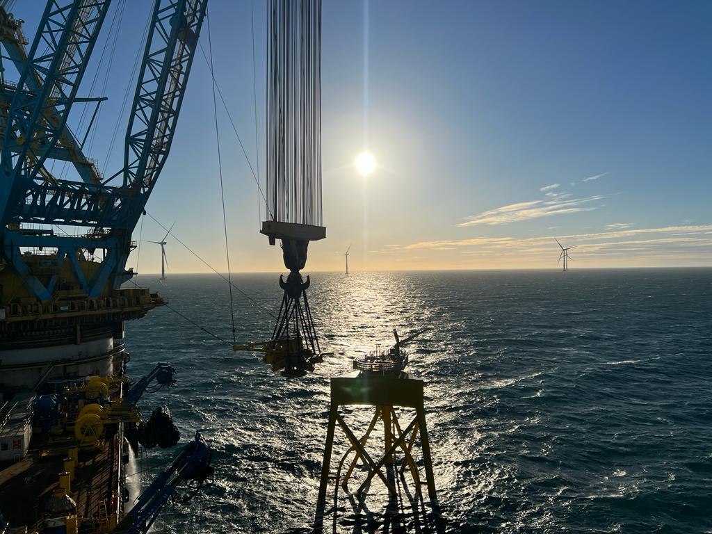 Final jacket foundation installed on Seagreen - Seaway 7